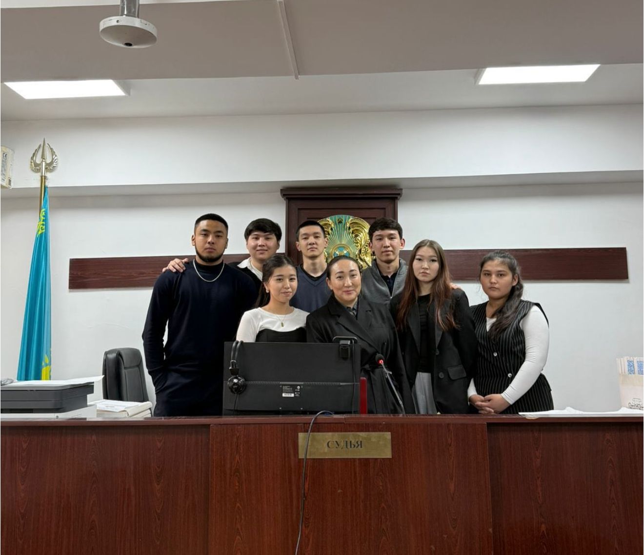 ПК-301 және ПК-302 топтарының студенттері Алматы қаласы Алмалы аудандық қылмыстық істер сотына барып қайтты